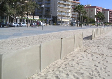 Protección arena playa